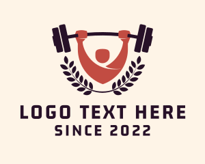 Gym Instructor Barbell logo design