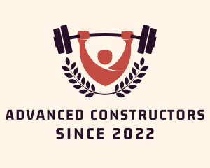 Gym Instructor Barbell logo design