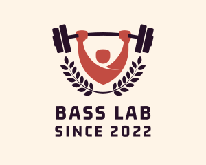 Gym Instructor Barbell logo design