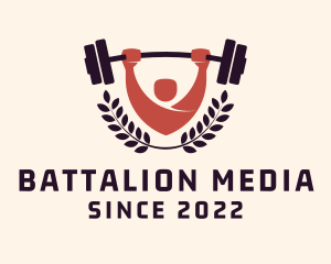 Gym Instructor Barbell logo design