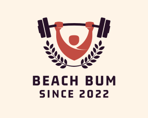 Gym Instructor Barbell logo design