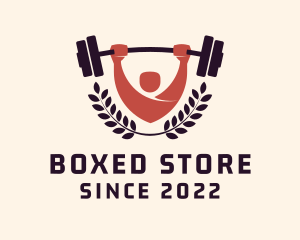 Gym Instructor Barbell logo design