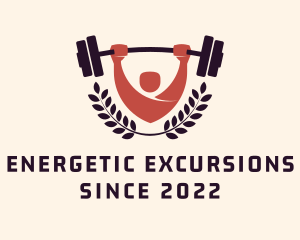 Gym Instructor Barbell logo design