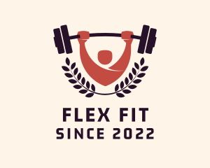 Gym Instructor Barbell logo design