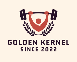 Gym Instructor Barbell logo design