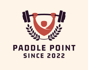 Gym Instructor Barbell logo design