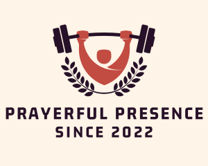 Gym Instructor Barbell logo design