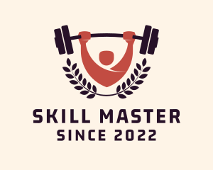 Gym Instructor Barbell logo design