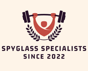 Gym Instructor Barbell logo design