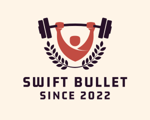 Gym Instructor Barbell logo design