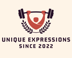 Gym Instructor Barbell logo design