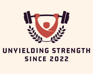 Gym Instructor Barbell logo design