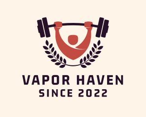 Gym Instructor Barbell logo design