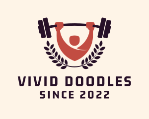 Gym Instructor Barbell logo design