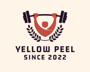 Gym Instructor Barbell logo design