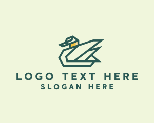 Geometric Farm Goose  Logo