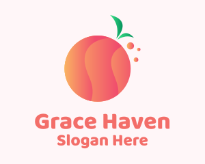 Gradient Orange Fruit Logo