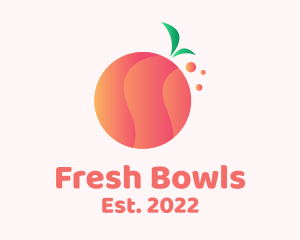 Gradient Orange Fruit logo design