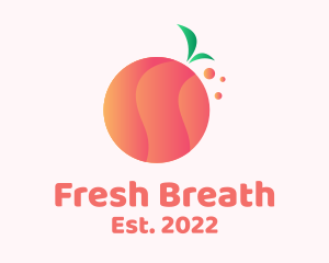 Gradient Orange Fruit logo design