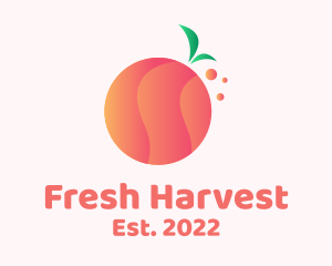 Gradient Orange Fruit logo design