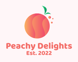 Gradient Orange Fruit logo design