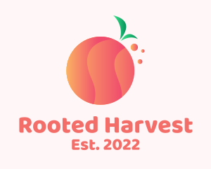 Gradient Orange Fruit logo design