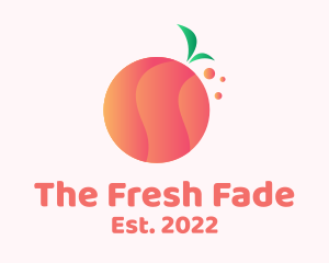 Gradient Orange Fruit logo design