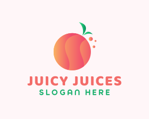 Gradient Orange Fruit logo