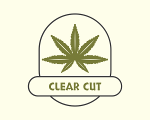 Cannabis Ganja Farm Logo