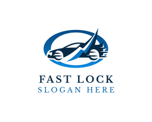 Fast Lightning Car logo design