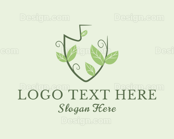 Gardening Shovel Plant Logo