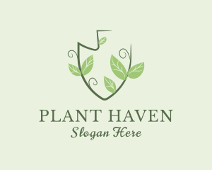 Gardening Shovel Plant logo design