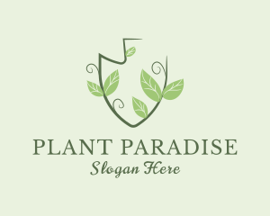 Gardening Shovel Plant logo design