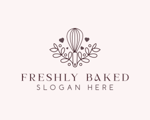 Baking Whisk Confectionery logo design