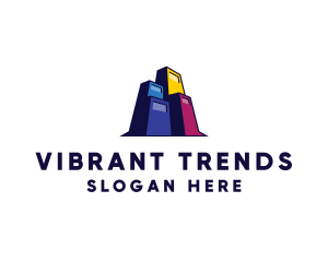 Colorful Building Contractor logo