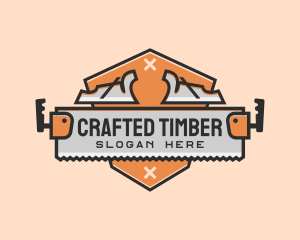 Planer Saw Carpentry logo design