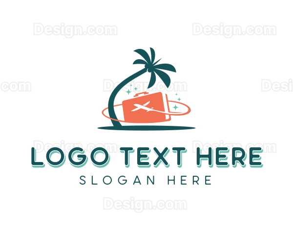 Vacation Getaway Suitcase Logo