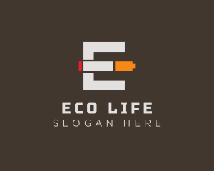 Cigarette Company Letter E logo design