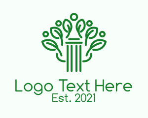 Green Pillar Plant  logo