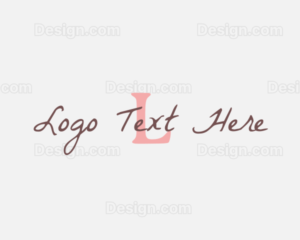 Feminine Script Writing Logo