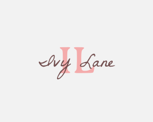 Feminine Script Writing logo design