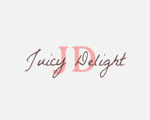 Feminine Script Writing logo design