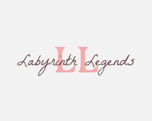 Feminine Script Writing logo design