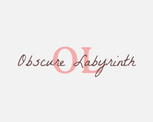 Feminine Script Writing logo design