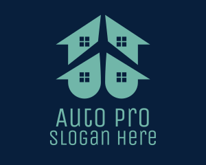 House Apartment Airplane logo