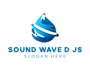 Clean Liquid Drop logo design