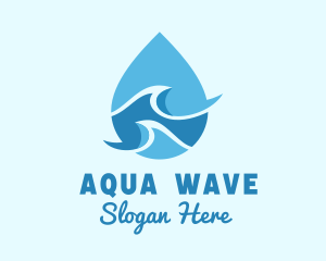 Sea Water Droplet logo design