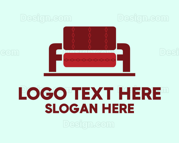 Red Couch Furniture Logo