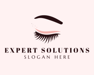 Eyelash Eyebrow Makeup logo design