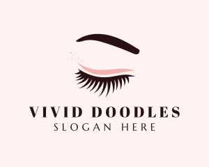 Eyelash Eyebrow Makeup logo design